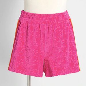 Modcloth Hot Pink Velour Stretch Shorts! BNWT!